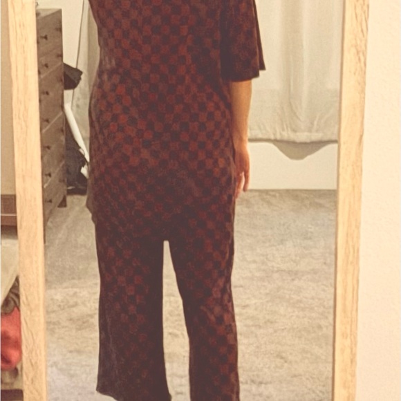 COPY - Dressed in LALA Black and Brown Cropped Jumpsuit - Picture 3 of 4